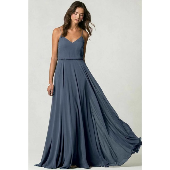 Jenny Yoo Dresses & Skirts - Jenny Yoo Collection Inesse Gown 6 Luxe Chiffon